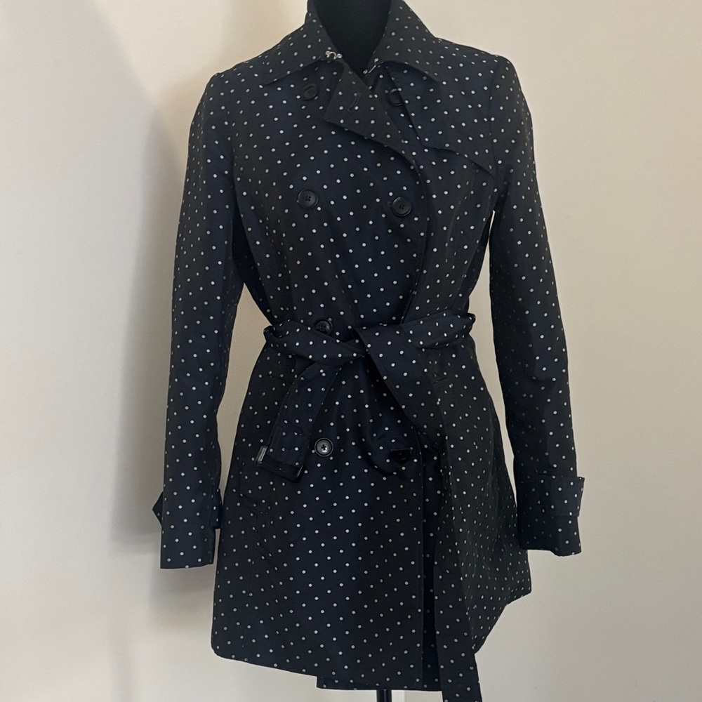 Banana Republic Navy and White Outerwear